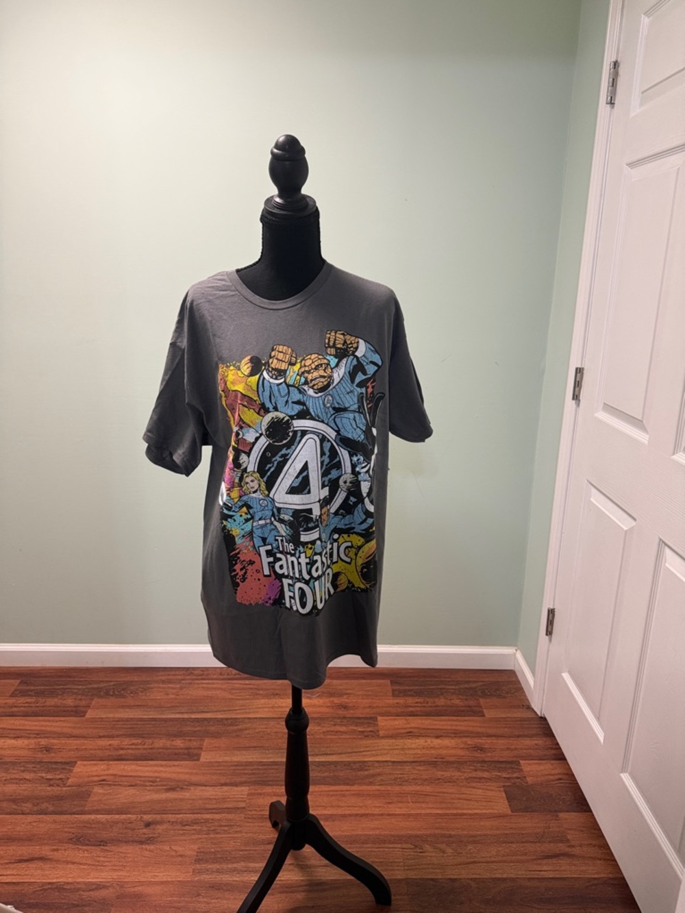 Fantastic Four Graphic Tee - Charcoal Gray